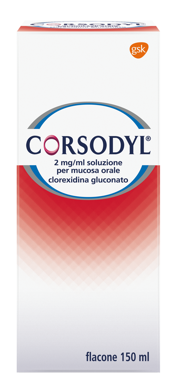 CORSODYL*SOLUZ 150ML 200MG/100 - Farmacia Sant Anna SAS del Dott. Mariani Federigo