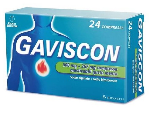 GAVISCON*24CPR MENTA 500+267MG - Farmacia Sant Anna SAS del Dott. Mariani Federigo