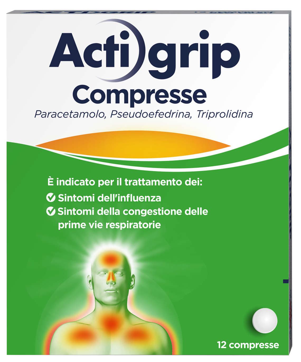 ACTIGRIP*12CPR 2,5+60+500MG - Farmacia Sant Anna SAS del Dott. Mariani Federigo