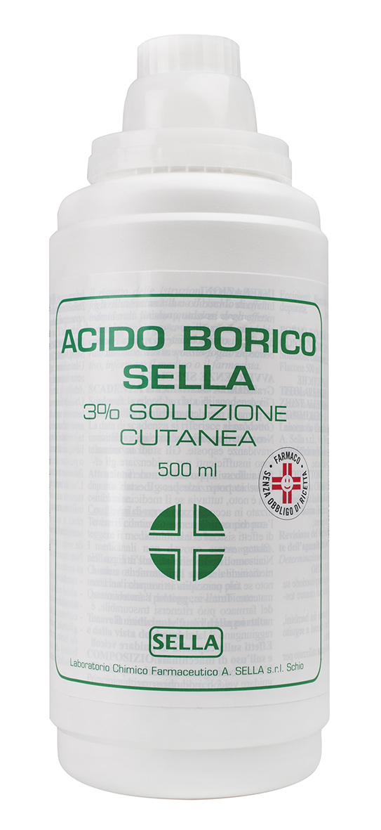 ACIDO BORICO SELLA*3% 500ML - Farmacia Sant Anna SAS del Dott. Mariani Federigo