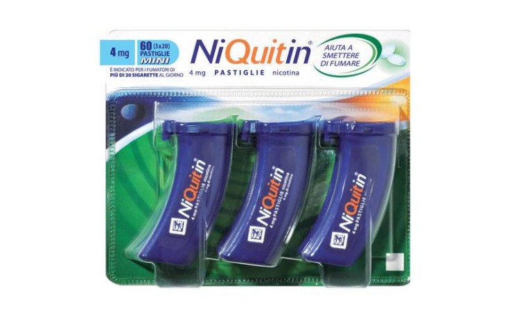 NIQUITIN*60PASTL 4MG MENTA FL - Farmacia Sant Anna SAS del Dott. Mariani Federigo