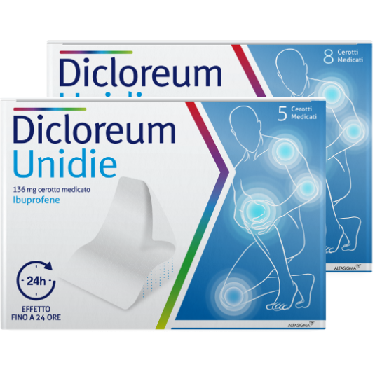 DICLOREUM UNIDIE*8CER 136MG24H - Farmacia Sant Anna SAS del Dott. Mariani Federigo