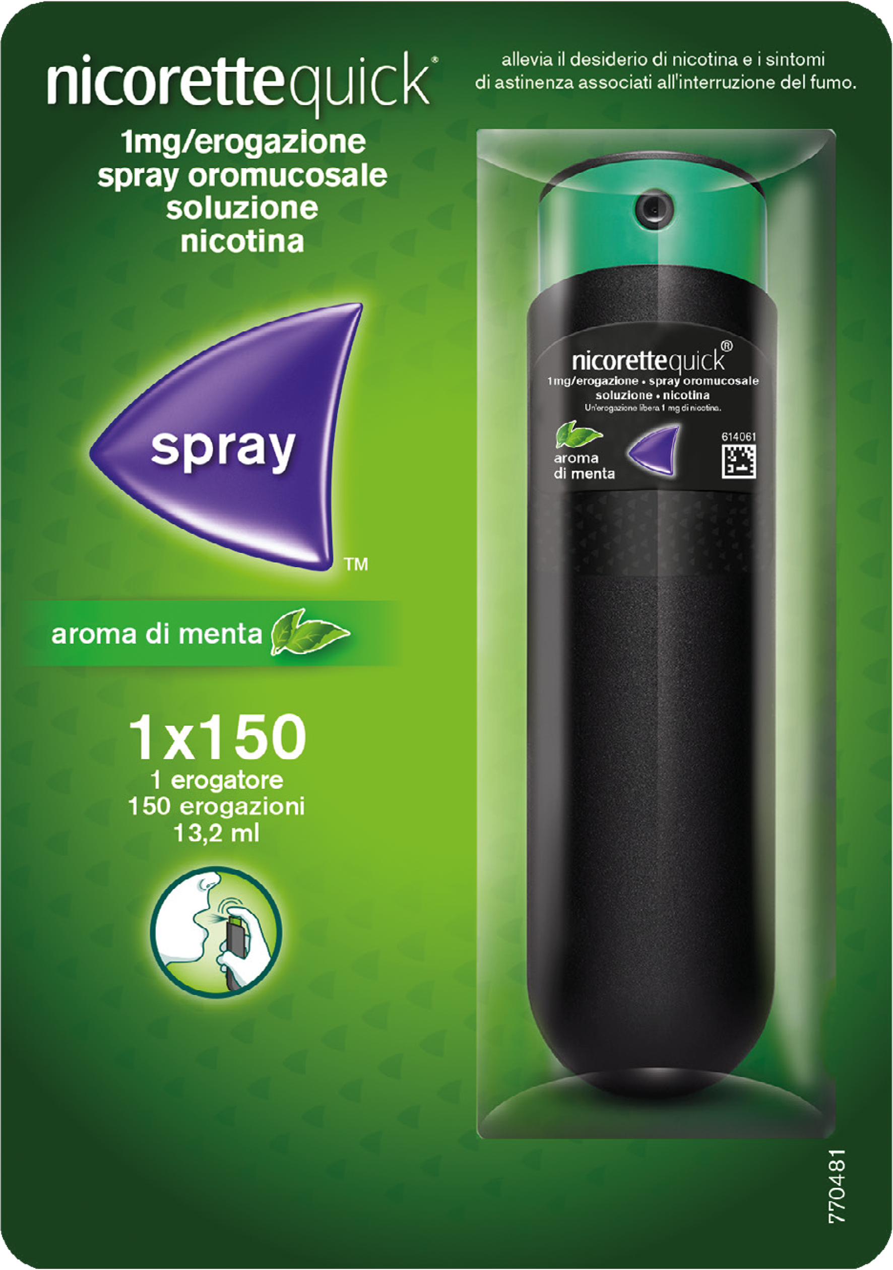 NICORETTEQUICK*SPRAY 1FL 150D - Farmacia Sant Anna SAS del Dott. Mariani Federigo