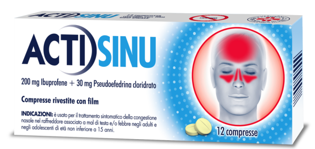 ACTISINU*12CPR 200MG+30MG - Farmacia Sant Anna SAS del Dott. Mariani Federigo