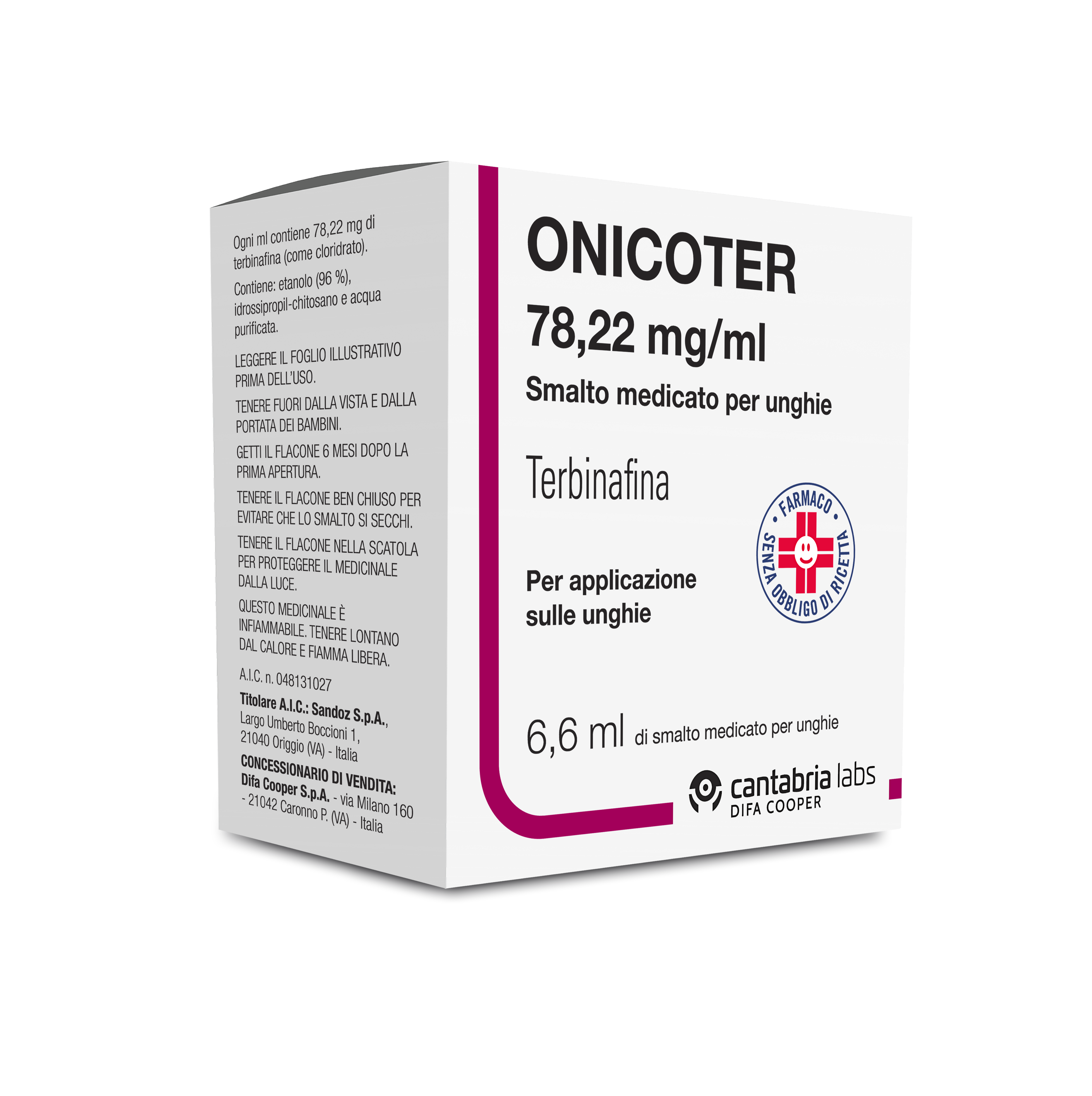 ONICOTER*SMALTO MED 1FL 6,6ML - Farmacia Sant Anna SAS del Dott. Mariani Federigo