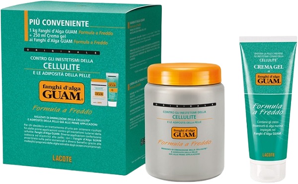 GUAM FANGHI D'ALGA CONFEZIONE CONVENIENZA FREDDA CON FANGHI D'ALGA GUAM 1 KG + CREMA GEL 250 ML FORMULA A FREDDO - Farmacia Sant Anna SAS del Dott. Mariani Federigo