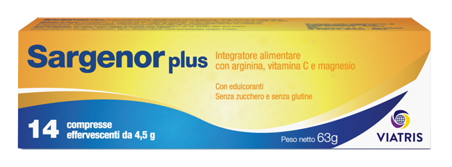 SARGENOR PLUS 14 COMPRESSE EFFERVESCENTI DA 4,5 G - Farmacia Sant Anna SAS del Dott. Mariani Federigo