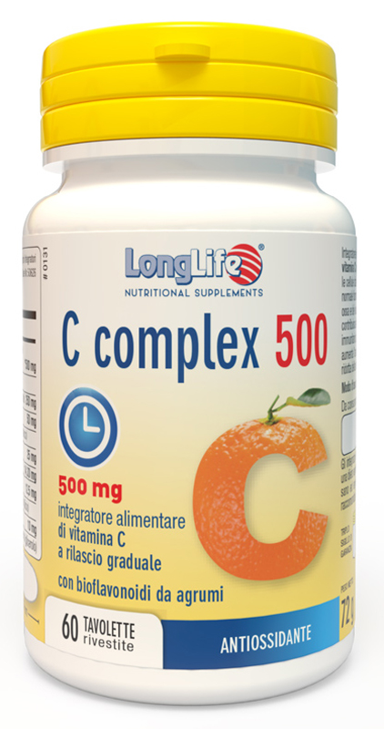 LONGLIFE C COMPLEX 500 TIME RELEASED 60 TAVOLETTE - Farmacia Sant Anna SAS del Dott. Mariani Federigo