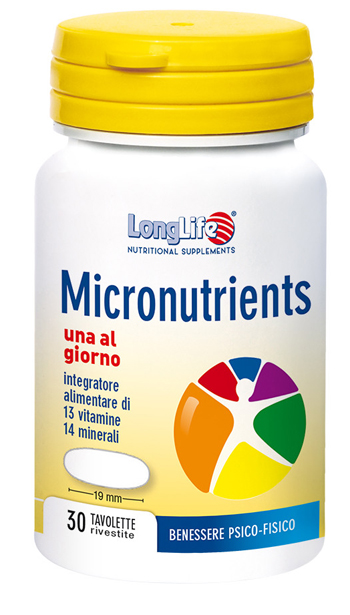 LONGLIFE MICRONUTRIENTS 30 TAVOLETTE RIVESTITE - Farmacia Sant Anna SAS del Dott. Mariani Federigo