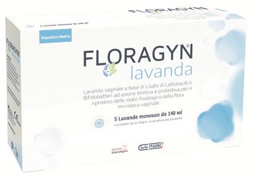LAVANDA VAGINALE A BASE DI LATTOBACILLI LISATI FLORAGYN LAVANDA 140ML 5FLACONI - Farmacia Sant Anna SAS del Dott. Mariani Federigo
