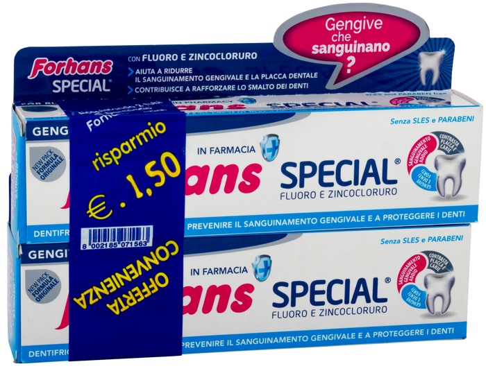 FORHANS SP DENTIF 2X75ML - Farmacia Sant Anna SAS del Dott. Mariani Federigo