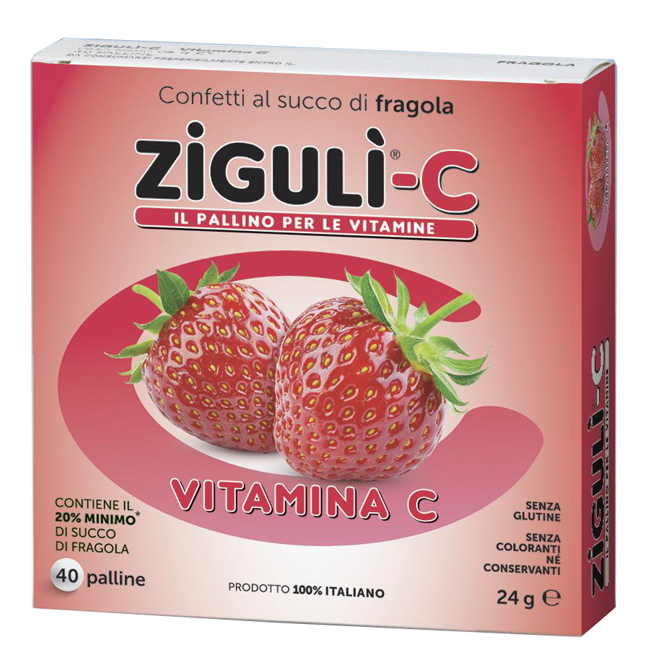 ZIGULI C FRAGOLA 40 CONFETTI 24 G - Farmacia Sant Anna SAS del Dott. Mariani Federigo