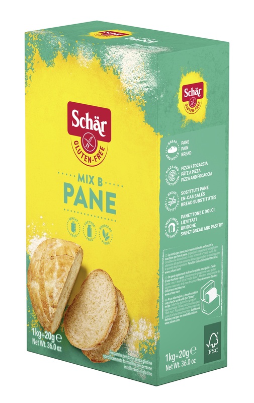 SCHAR MIX B PREPARATO PANE SENZA LATTOSIO 1 KG + 20 G - Farmacia Sant Anna SAS del Dott. Mariani Federigo