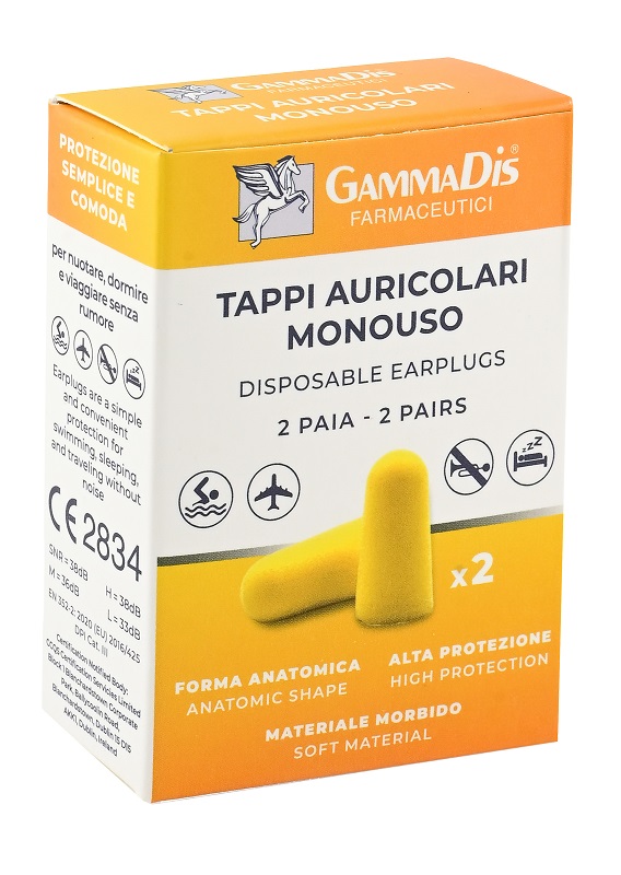 TAPPO AURICOLARE EAR GOMMAPIUMA 4 PEZZI GAMMADIS - Farmacia Sant Anna SAS del Dott. Mariani Federigo