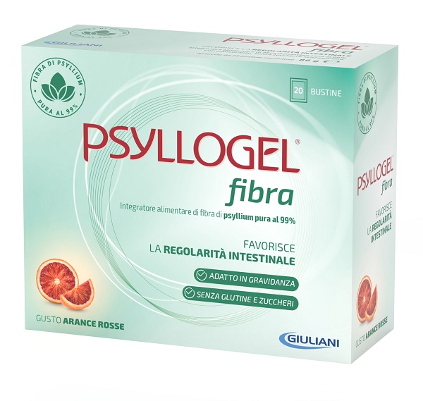 PSYLLOGEL FIBRA ARANCE ROSSE 20 BUSTINE - Farmacia Sant Anna SAS del Dott. Mariani Federigo