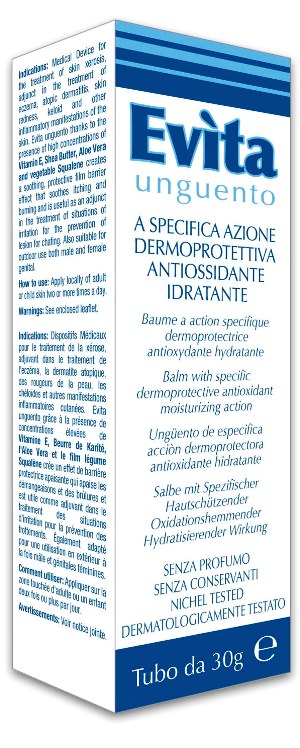 EVITA UNGUENTO A SPECIFICA AZIONE DERMOPROTETTIVA ANTIOSSIDANTE IDRATANTE 30 ML - Farmacia Sant Anna SAS del Dott. Mariani Federigo