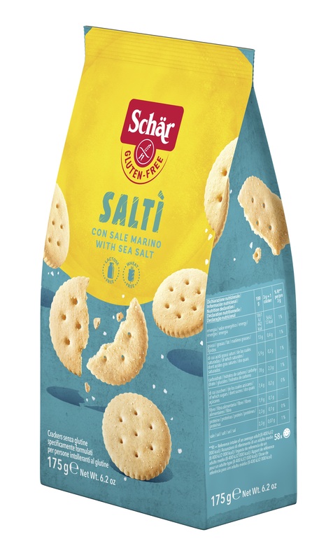 SCHAR SALTI' CRACKER CON SALE MARINO SENZA LATTOSIO 175 G - Farmacia Sant Anna SAS del Dott. Mariani Federigo