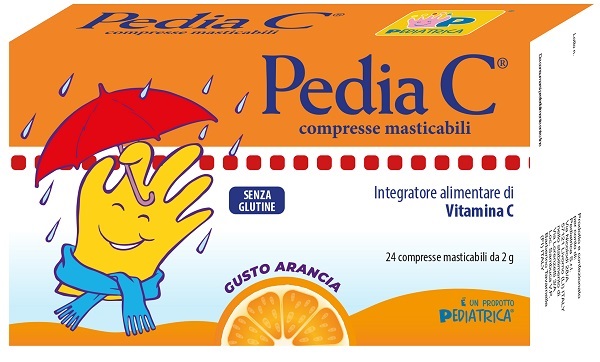 PEDIA C ARANCIA 24 COMPRESSE MASTICABILI - Farmacia Sant Anna SAS del Dott. Mariani Federigo