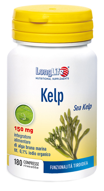 LONGLIFE KELP ALGA BRUNA 180 COMPRESSE - Farmacia Sant Anna SAS del Dott. Mariani Federigo