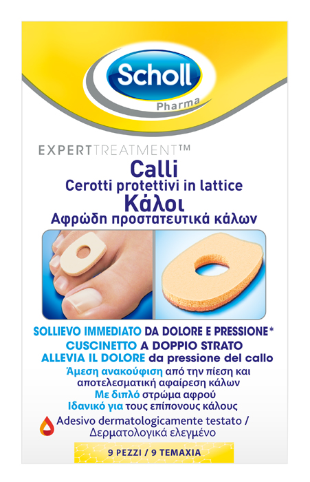 CEROTTO PROTETTIVO PER CALLI SCHOLL IN LATTICE 9 PEZZI - Farmacia Sant Anna SAS del Dott. Mariani Federigo