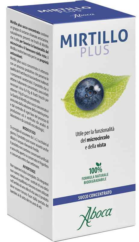 MIRTILLO PLUS SUCCO CONCENTRATO 100 ML - Farmacia Sant Anna SAS del Dott. Mariani Federigo