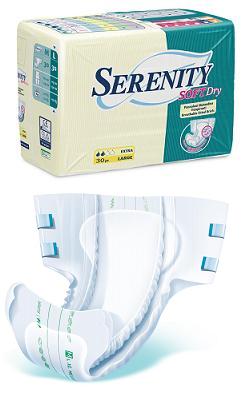 PANNOLONE PER INCONTINENZA SERENITY SOFTDRY FORMATO EXTRA TAGLIA MEDIUM 30 PEZZI - Farmacia Sant Anna SAS del Dott. Mariani Federigo