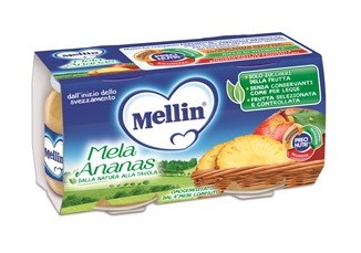 MELLIN OMOGENEIZZATO MELA ANANAS 100 G 2 PEZZI - Farmacia Sant Anna SAS del Dott. Mariani Federigo