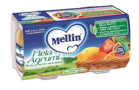 MELLIN OMOGENEIZZATO MELA AGRUMI 100 G 2 PEZZI - Farmacia Sant Anna SAS del Dott. Mariani Federigo