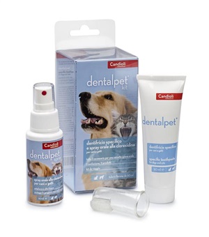 DENTALPET KIT DENTIFRICIO 50ML+SPRAY ORALE 50ML+1 DITALE - Farmacia Sant Anna SAS del Dott. Mariani Federigo