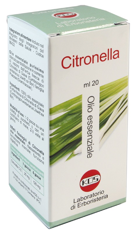 CITRONELLA OLIO ESSENZIALE 20 ML - Farmacia Sant Anna SAS del Dott. Mariani Federigo