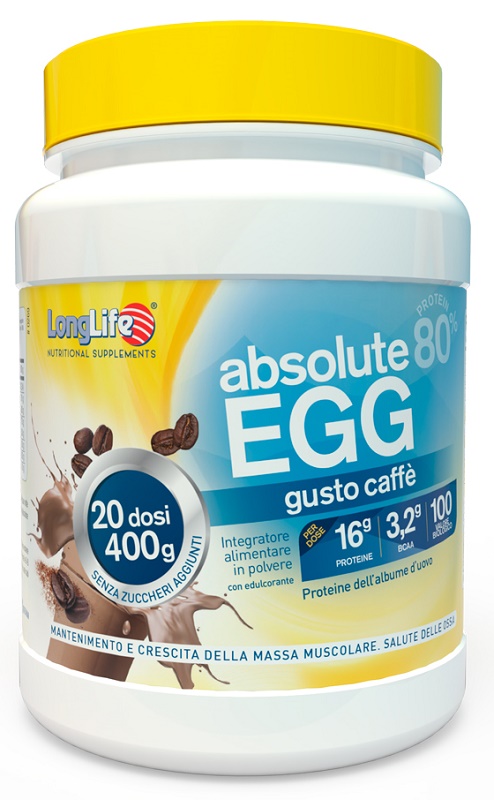 LONGLIFE ABSOLUTE EGG CAFFE' 400 G - Farmacia Sant Anna SAS del Dott. Mariani Federigo