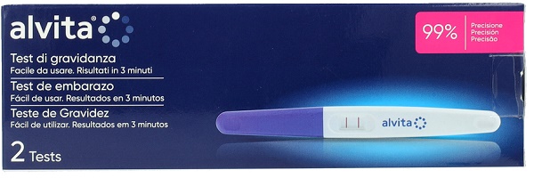 TEST DI GRAVIDANZA ALVITA 2 PEZZI - Farmacia Sant Anna SAS del Dott. Mariani Federigo