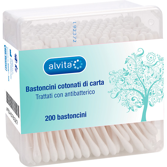 ALVITA BASTONCINI COTONATI DI CARTA 200 PEZZI - Farmacia Sant Anna SAS del Dott. Mariani Federigo