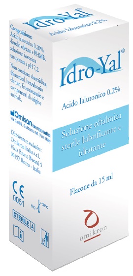 IDRO-YAL SOLUZIONE OFTALMICA LUBRIFICANTE IDRATANTE ACITO IALURONICO 0,2% 15 ML - Farmacia Sant Anna SAS del Dott. Mariani Federigo