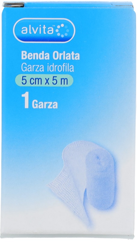 BENDA ORLATA GARZA IDROFILA ALVITA 5X500CM - Farmacia Sant Anna SAS del Dott. Mariani Federigo