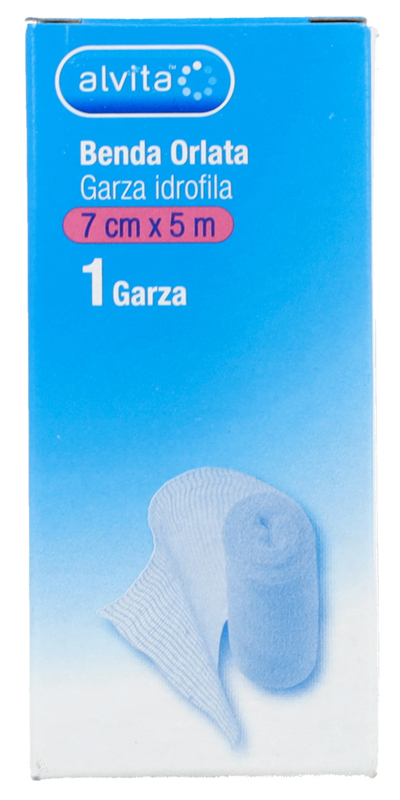 BENDA ORLATA GARZA IDROFILA ALVITA 7X500CM - Farmacia Sant Anna SAS del Dott. Mariani Federigo