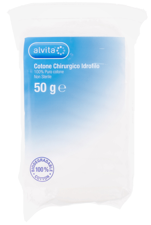COTONE CHIRURGICO IDROFILO ALVITA 100% PURO COTONE 50 G - Farmacia Sant Anna SAS del Dott. Mariani Federigo