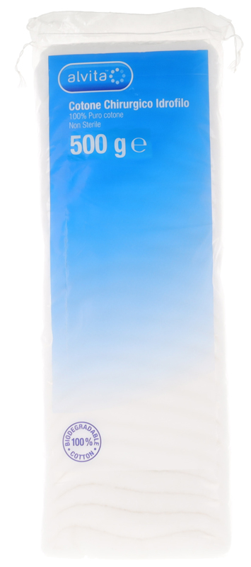 COTONE CHIRURGICO IDROFILO ALVITA 100% PURO COTONE 500 G - Farmacia Sant Anna SAS del Dott. Mariani Federigo