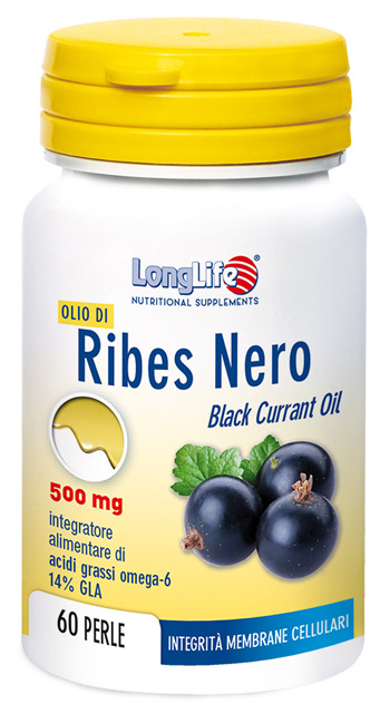 LONGLIFE OLIO RIBES NERO 60 PERLE DI GELATINA - Farmacia Sant Anna SAS del Dott. Mariani Federigo