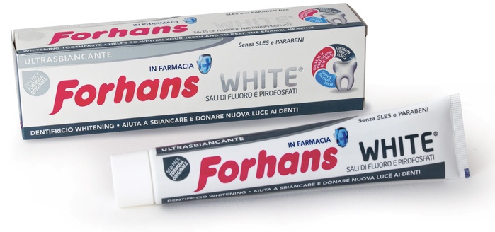 FORHANS SP WHITE DENTIF 75ML - Farmacia Sant Anna SAS del Dott. Mariani Federigo