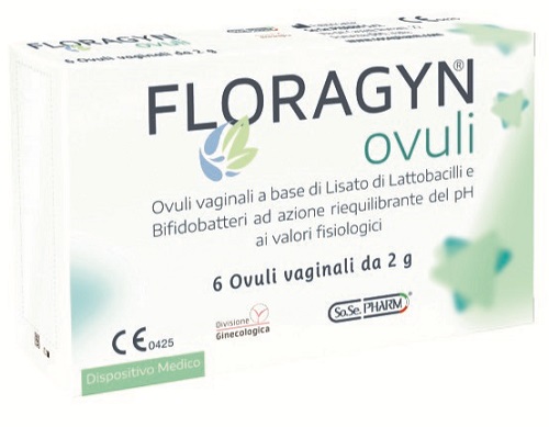 OVULI VAGINALI A BASE DI LATTOBACILLI LISATI FLORAGYN OVULI 2 G 6 PEZZI - Farmacia Sant Anna SAS del Dott. Mariani Federigo