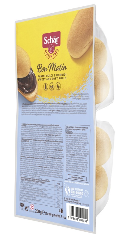 SCHAR BON MATIN PANINI DOLCI E MORBIDI SENZA LATTOSIO 2 PEZZI DA 100 G - Farmacia Sant Anna SAS del Dott. Mariani Federigo