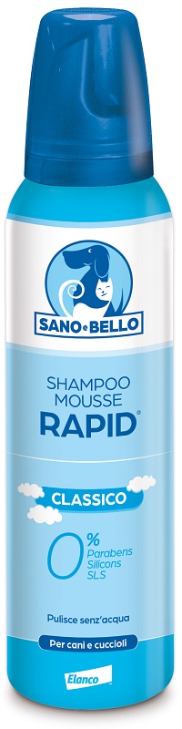 SANO E BELLO SHAMPOO MOUSSE RAPID CLASSICO FLACONE 300 ML PER LAVAGGIO SENZ'ACQUA - Farmacia Sant Anna SAS del Dott. Mariani Federigo