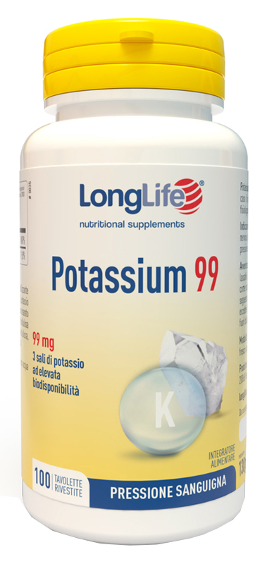 LONGLIFE POTASSIUM 99 100 TAVOLETTE RIVESTITE - Farmacia Sant Anna SAS del Dott. Mariani Federigo