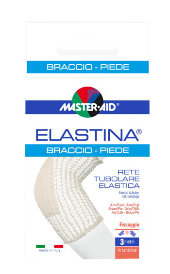 RETE TUBOLARE ELASTICA IPOALLERGENICA MASTER-AID ELASTINA BRACCIO/PIEDE 3 MT IN TENSIONE CALIBRO 4 CM - Farmacia Sant Anna SAS del Dott. Mariani Federigo