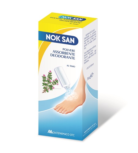 NOK SAN POLVERE ASSORBENTE DEODORANTE 75 G - Farmacia Sant Anna SAS del Dott. Mariani Federigo