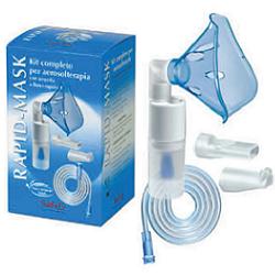 KIT COMPLETO PRONTEX RAPID MASK PER AEROSOLTERAPIA CON AMPOLLA PLASTICA +MASCHERA PER ADULTI +TUBO PRESSIONE +ACCESSORIO NASALE +BOCCHERUOLA - Farmacia Sant Anna SAS del Dott. Mariani Federigo