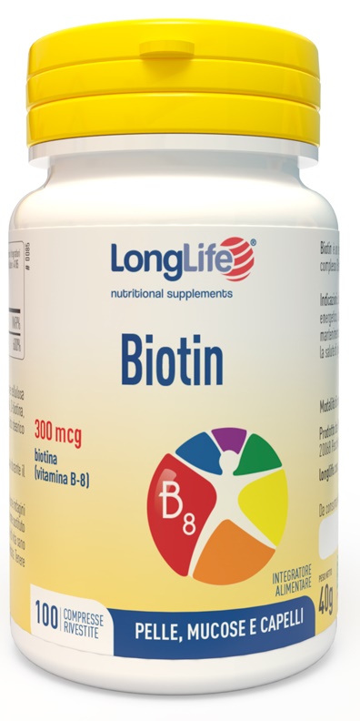 LONGLIFE BIOTIN 100 COMPRESSE - Farmacia Sant Anna SAS del Dott. Mariani Federigo