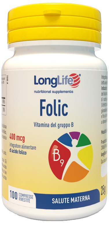 LONGLIFE FOLIC 400 MCG 100 COMPRESSE - Farmacia Sant Anna SAS del Dott. Mariani Federigo