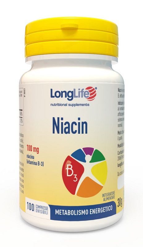 LONGLIFE NIACIN 100 MG 100 COMPRESSE DIVISIBILI - Farmacia Sant Anna SAS del Dott. Mariani Federigo
